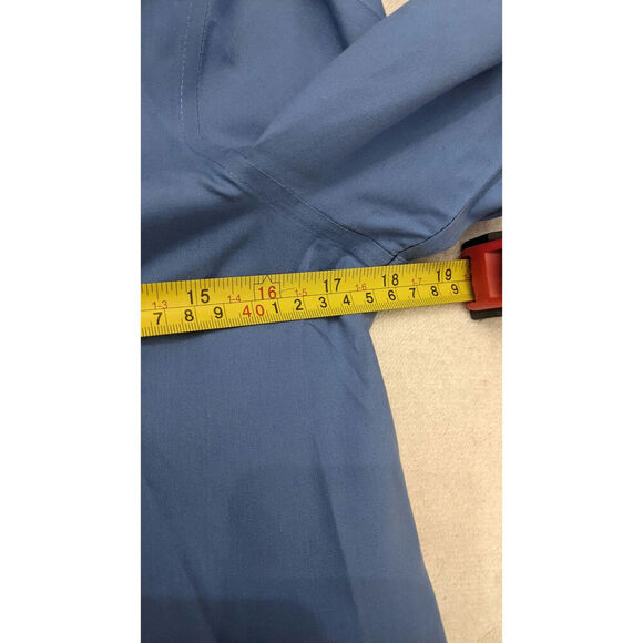 Lauren Ralph Lauren Blue Men's Button Down Cotton Shirt, Small, Embroidered Logo - Picture 6 of 8